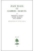 BAP n°21 - Jean Wahl et Gabriel Marcel