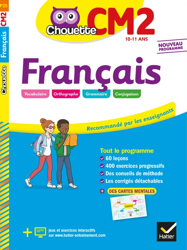 Jeux et Jouets Livres Parascolaire Primaire Français CM2, cahier d'entraînement et de révision Jean-Claude Landier