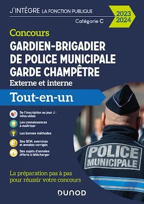 Concours Gardien-brigadier de police municipale - Garde champêtre - 2023-2024, Tout-en-un