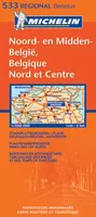 Régional Benelux, 13800, CARTE ROUTIERE NOORD-EN MIDDEN-BELGIE / BELGIQUE NORD ET CENTRE