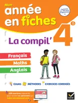 La Compil' 4e (tout-en-un) : français, maths et anglais, fiches de révision dans toutes les matières