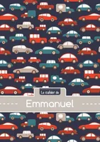 Le cahier d'Emmanuel - Petits carreaux, 96p, A5 - Voitures