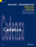 Cadences, Concertos pour flûte et orchestre en sol majeur KV 313 et ré majeur KV 314. Vol. 10. flute.
