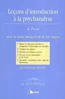 Leçons d'introduction à la psychanalyse (Freud), avec le texte intégral de la XXIe leçon