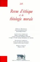 Revue d'éthique et de théologie morale numéro 245