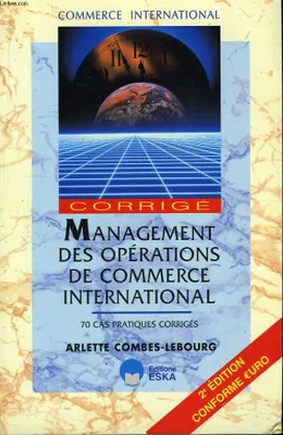Management des Opérations de Commerce International.