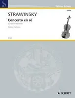 Concerto en ré, pour violon et orchestre. violin and Orchestra. Partition de direction.