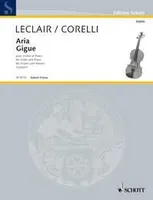 Aria/Gigue, No. 1. violin and piano.