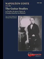 The Guitar Studies, 25 Études de genre Opus 38, 6 Studies from the Sor Method. guitar solo.