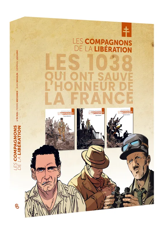 Livres BD BD adultes Les Compagnons de la Libération - Coffret Leclerc/Messmer/Jean Moulin Ignacio Holgado, Philippe Tarral, Marko, Frédéric Blier