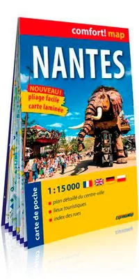 Nantes 1/15.000 (Carte Format De Poche Laminée)