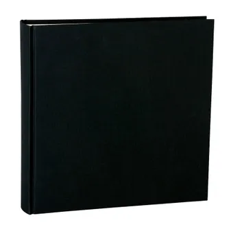 Album Photo Xlarge, couverture en lin, 130 pages, panneau de montage blanc crème, papier cristal, noir