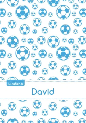 Le cahier de David - Petits carreaux, 96p, A5 - Football Marseille