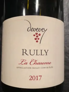 Rully La Chaume Vin bio 2017