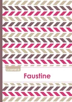 Le carnet de Faustine - Lignes, 96p, A5 - Motifs Violet Gris Taupe