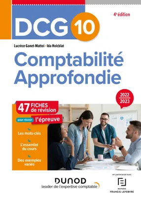 DCG 10 Comptabilité approfondie - Fiches de révision 2022-2023, Réforme Expertise comptable