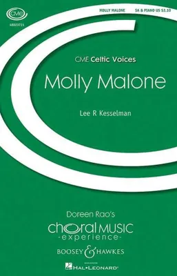 Molly Malone, Irish Folk Song. choir (SA) and piano. Partition de chœur.