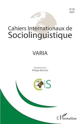Cahiers internationaux de sociolinguistique, Varia