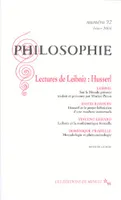 Philosophie 92, Lectures de Leibniz : Husserl, Lectures de Leibniz : Husserl