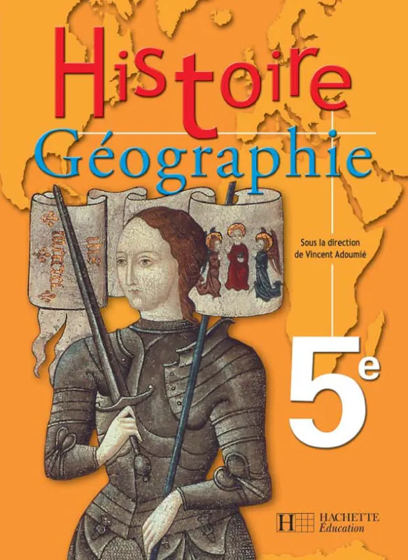 Histoire Géographie 5e - collection Adoumié - Livre élève - édition 2005 Vincent Adoumié