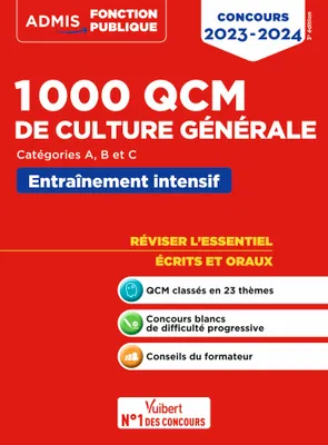 1000 QCM de culture générale, Concours de la fonction publique - Catégories A, B et C