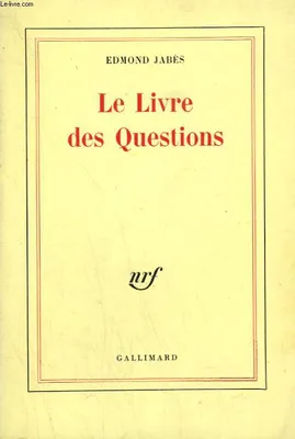 Le Livre des questions ., [1], Le Livre des questions