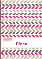 Le carnet de Diane - Lignes, 96p, A5 - Motifs Violet Gris Taupe