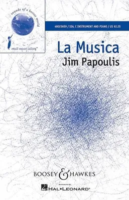 La Musica, choir (SSA), instrument in C and piano. Partition vocale/chorale et instrumentale.