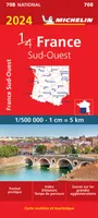 Carte Nationale France Sud-Ouest 2024