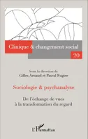 Sociologie et psychanalyse, De l'échange de vues à la transformation du regard - N°20
