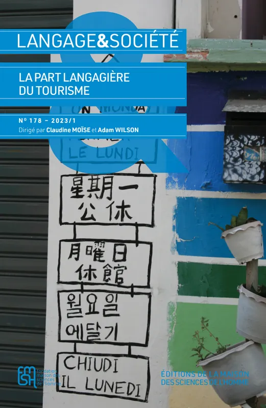 Livres Dictionnaires et méthodes de langues Langue française Langage & Société 178, Discours et tourisme MOISE C, WILSON A.