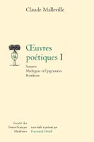 oeuvres poétiques I