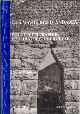 Les mystères d’Andania, Étude d’épigraphie et d’histoire religieuse
