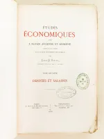 Etudes économiques sur l'Alsace ancienne et moderne. Tome Deuxième : Denrées et Salaires.
