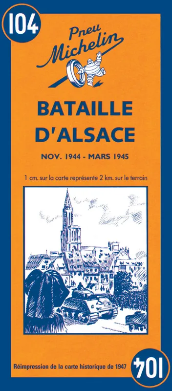 Carte routière et touristique Bataille d'Alsace - nov.1944-mars 1945 / Battle of Alsace -Nov.1944-Ma 264