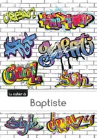 Le carnet de Baptiste - Petits carreaux, 96p, A5 - Graffiti