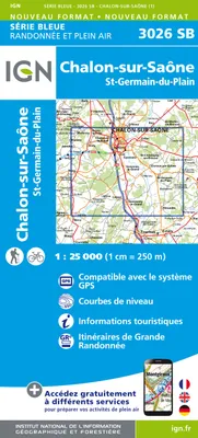 Série bleue [nouveau format], 3026SB, 3026Sb Chalon-Sur-Saone/St-Germain-Du-Plain