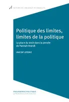 Politique des limites, limites de la politique, La place du droit dans la pensée de Hannah Arendt