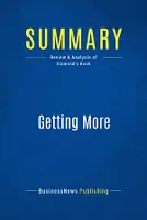 Summary: Getting More, Review and Analysis of Diamond's Book