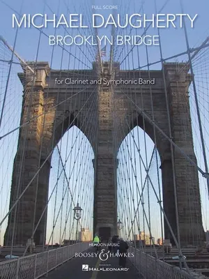 Brooklyn Bridge, clarinet and wind band. Partition.