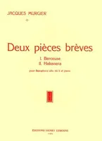 Pieces breves (2) --- saxophone mib et piano
