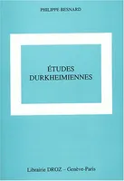 Etudes Durkheimiennes