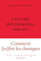 L'énigme des premières phrases, collection Le Courage dirigée par Charles Dantzig