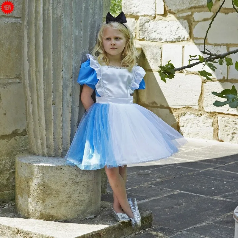 Blue Alice with headband 9-11 ans Déguisement
