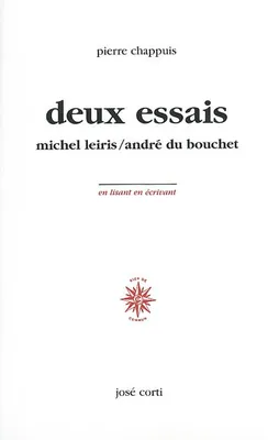 Deux essais, Michel Leiris / André du Bouchet