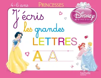 J'écris les grandes lettres avec les Princesses - Ardoise