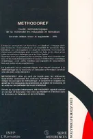 Méthodoref, Guide méthodologique de la recherche en éducation et formation