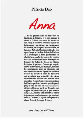 Anna, Roman