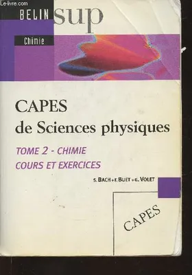 2, CAPES de sciences physiques, cours et exercices