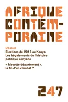 Afrique contemporaine, n  247 : 2013/3